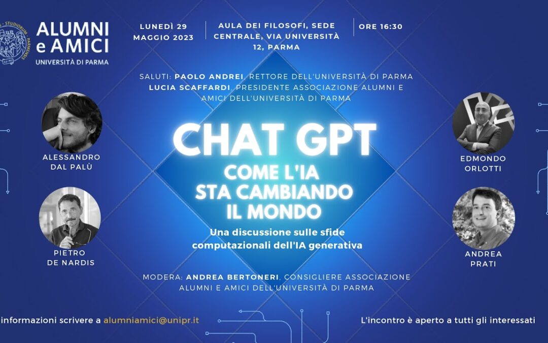 ChatGPT – Come l’Intelligenza Artificiale sta cambiando il mondo. Università di Parma