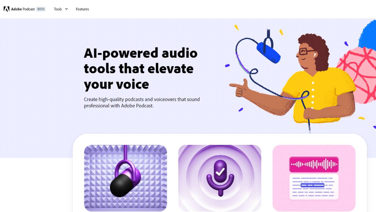 Adobe Podcast: registrazione e modifica audio basata sull’intelligenza artificiale.