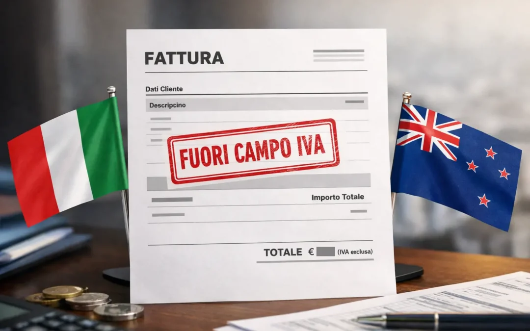 Libero Professionista italiano fattura a azienda Neozelandese, come fare con l’IVA?